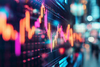 Graphiques montrant une stratégie d'investissement diversifiée